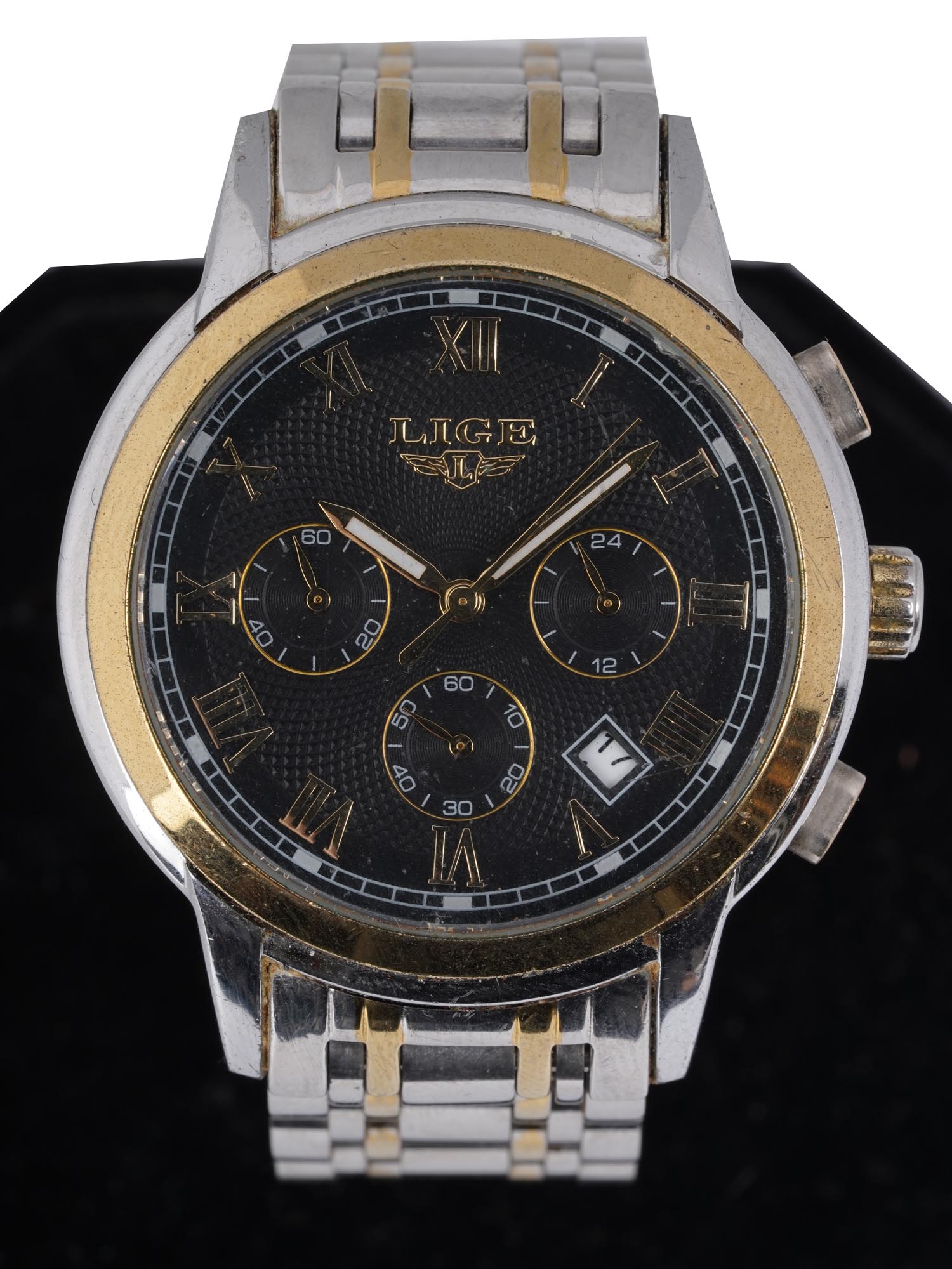 VINTAGE ORIGINAL LIGE MEN WRIST WATCH PIC-